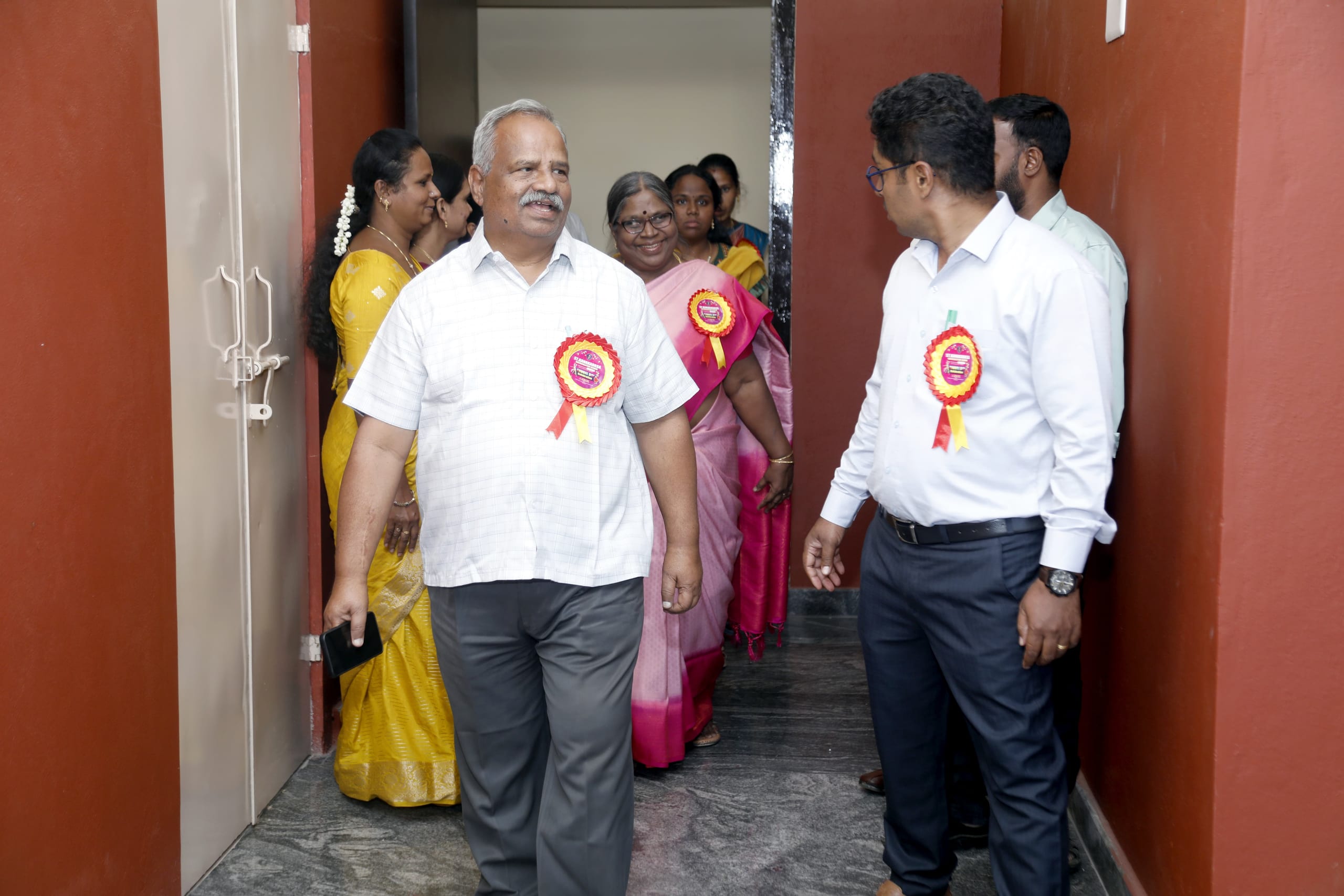 Students learning at St. Kanakadasa Matric Higher Secondary School