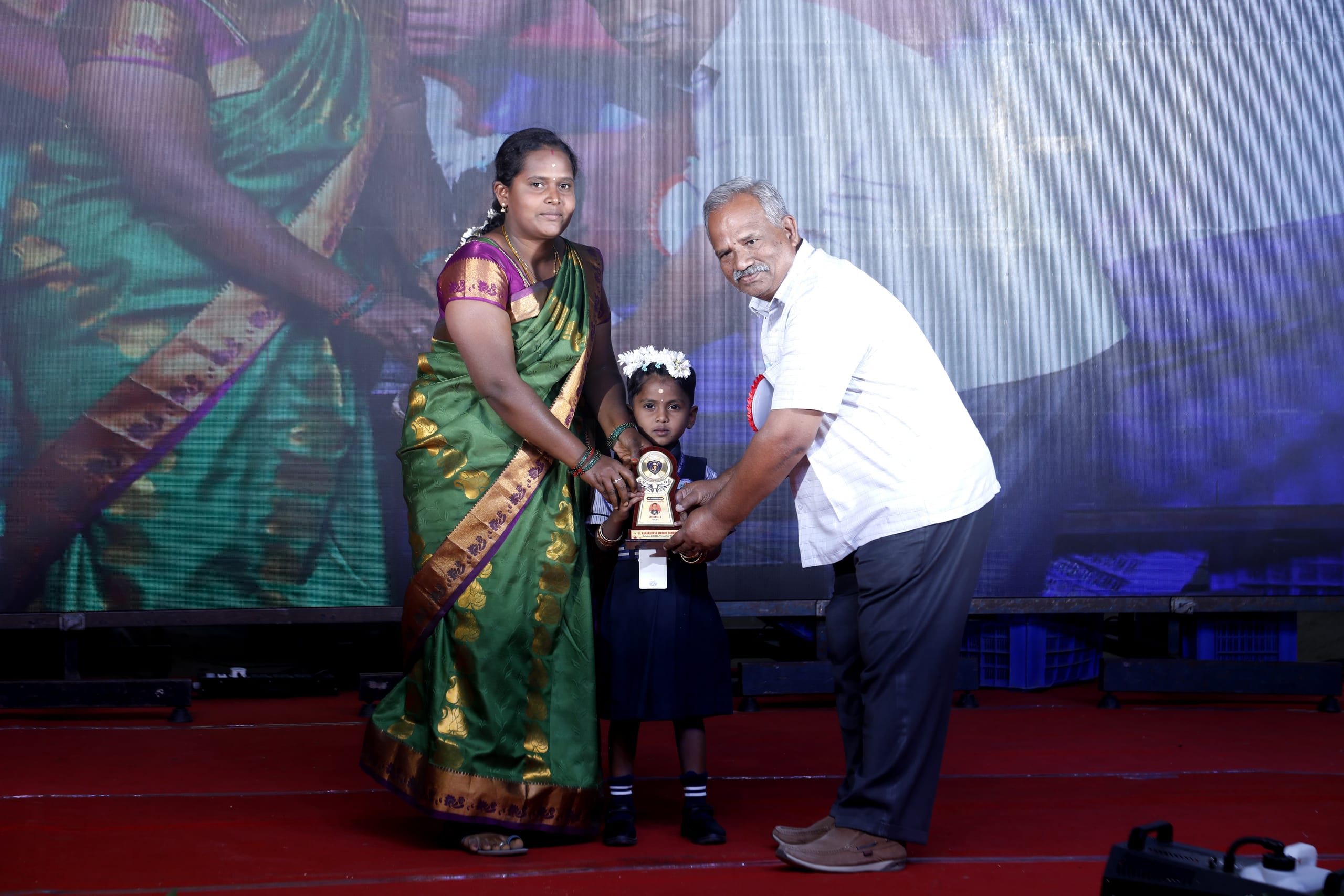 Prize presentation on stage